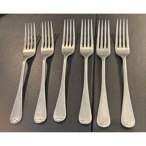 Firth Staybrite Hutton Sheffield Stainless Dinner Forks Fork England Set Of 6